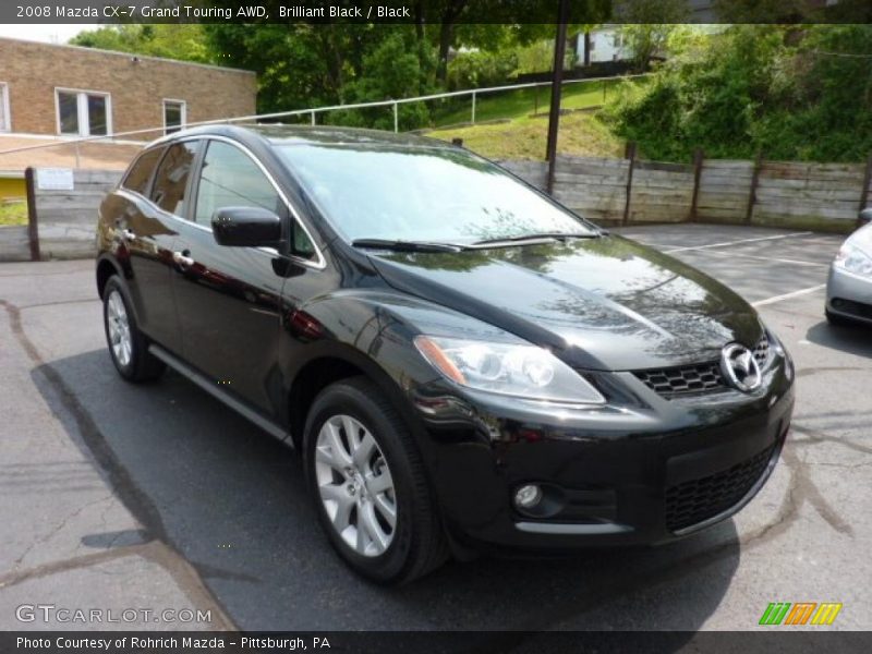 Brilliant Black / Black 2008 Mazda CX-7 Grand Touring AWD