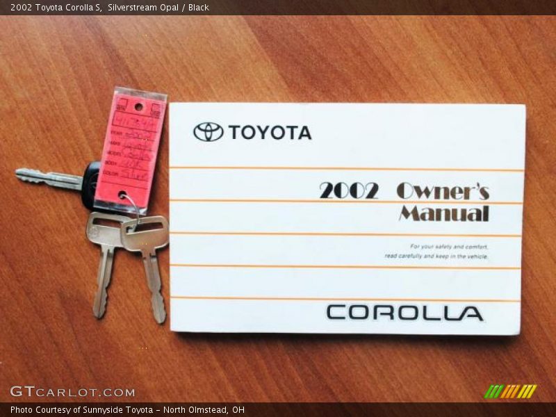 Silverstream Opal / Black 2002 Toyota Corolla S