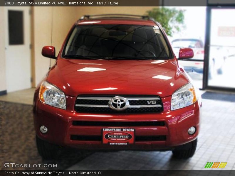 Barcelona Red Pearl / Taupe 2008 Toyota RAV4 Limited V6 4WD