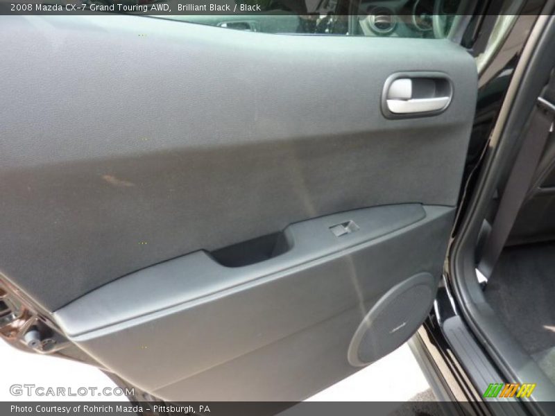 Brilliant Black / Black 2008 Mazda CX-7 Grand Touring AWD