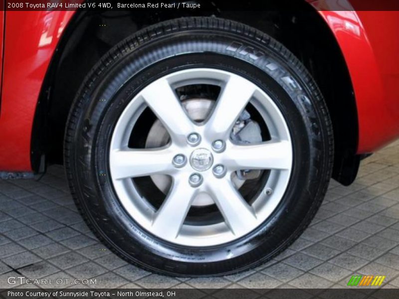 Barcelona Red Pearl / Taupe 2008 Toyota RAV4 Limited V6 4WD