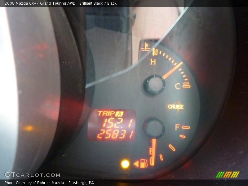 Brilliant Black / Black 2008 Mazda CX-7 Grand Touring AWD