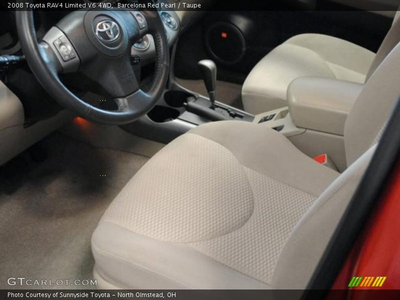 Barcelona Red Pearl / Taupe 2008 Toyota RAV4 Limited V6 4WD