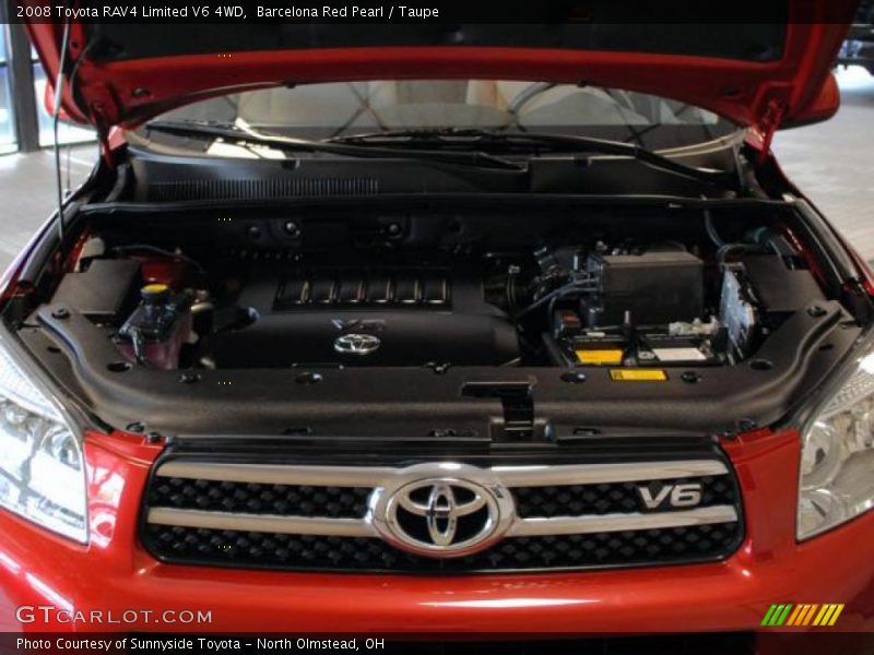 Barcelona Red Pearl / Taupe 2008 Toyota RAV4 Limited V6 4WD