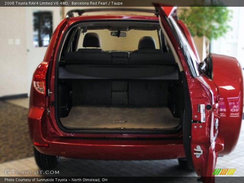 Barcelona Red Pearl / Taupe 2008 Toyota RAV4 Limited V6 4WD