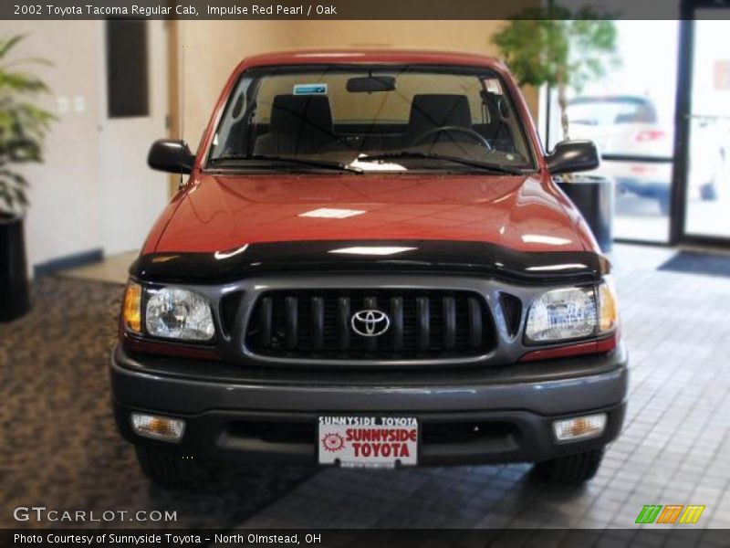 Impulse Red Pearl / Oak 2002 Toyota Tacoma Regular Cab