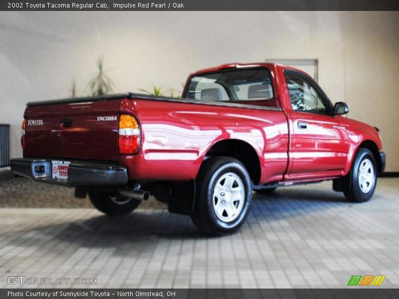 Impulse Red Pearl / Oak 2002 Toyota Tacoma Regular Cab
