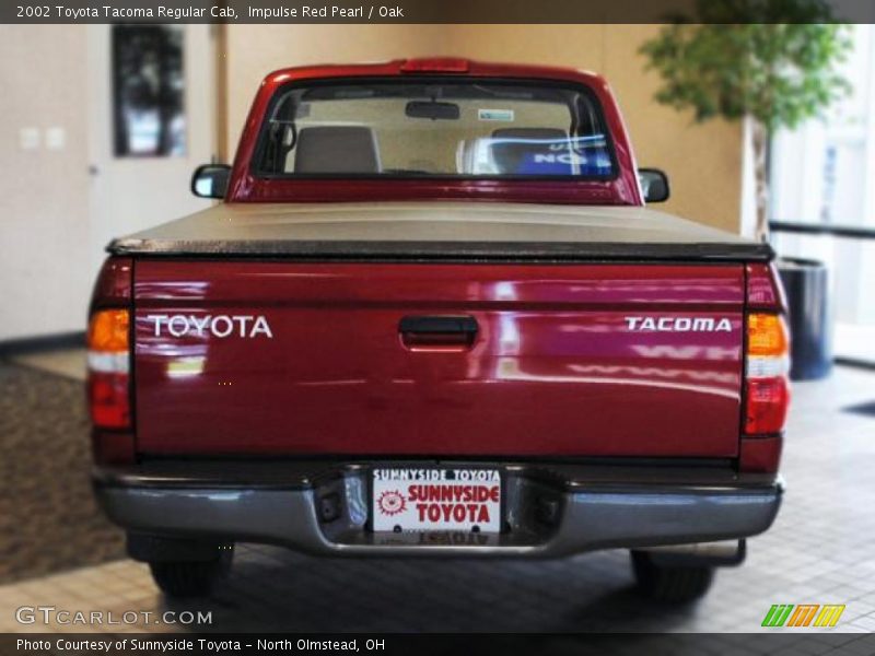 Impulse Red Pearl / Oak 2002 Toyota Tacoma Regular Cab