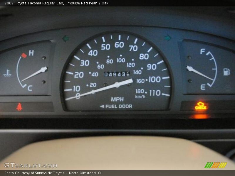  2002 Tacoma Regular Cab Regular Cab Gauges