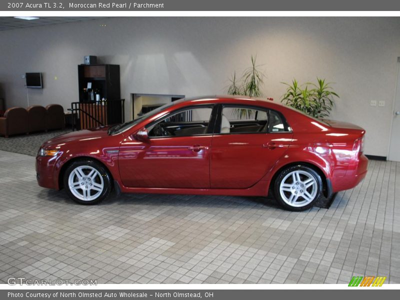 Moroccan Red Pearl / Parchment 2007 Acura TL 3.2