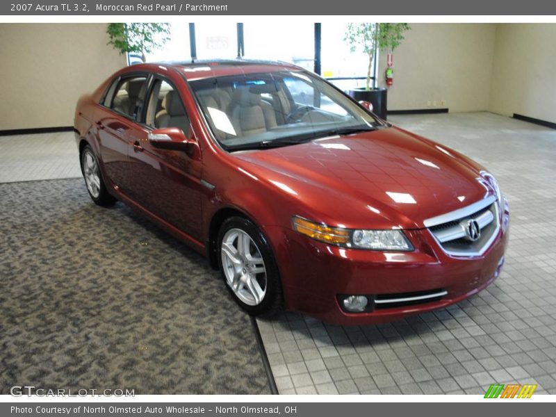 Moroccan Red Pearl / Parchment 2007 Acura TL 3.2