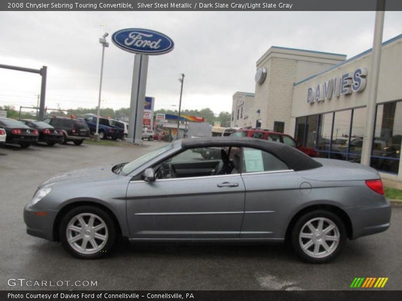 Silver Steel Metallic / Dark Slate Gray/Light Slate Gray 2008 Chrysler Sebring Touring Convertible