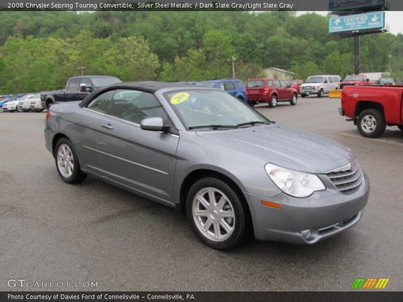 Silver Steel Metallic / Dark Slate Gray/Light Slate Gray 2008 Chrysler Sebring Touring Convertible