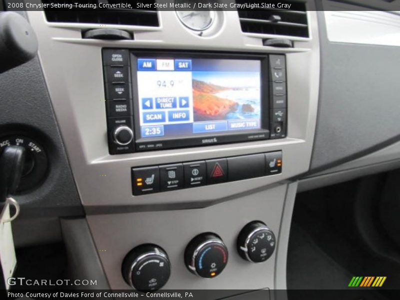 Silver Steel Metallic / Dark Slate Gray/Light Slate Gray 2008 Chrysler Sebring Touring Convertible