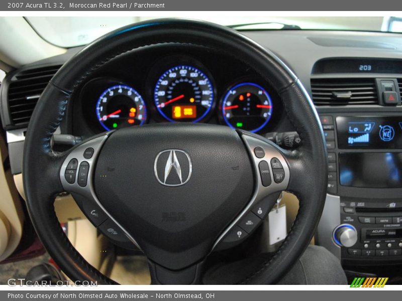 Moroccan Red Pearl / Parchment 2007 Acura TL 3.2