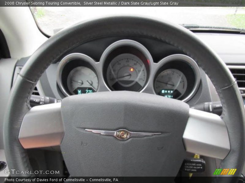 Silver Steel Metallic / Dark Slate Gray/Light Slate Gray 2008 Chrysler Sebring Touring Convertible