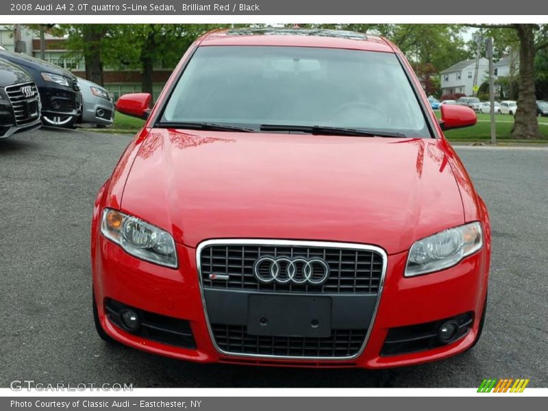 Brilliant Red / Black 2008 Audi A4 2.0T quattro S-Line Sedan