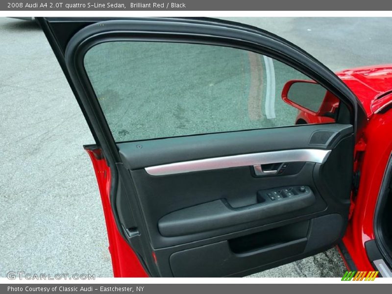 Brilliant Red / Black 2008 Audi A4 2.0T quattro S-Line Sedan