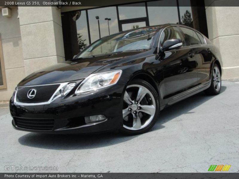 Obsidian Black / Black 2008 Lexus GS 350