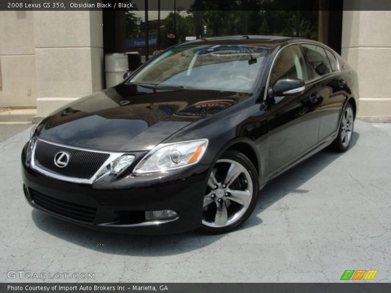 Obsidian Black / Black 2008 Lexus GS 350