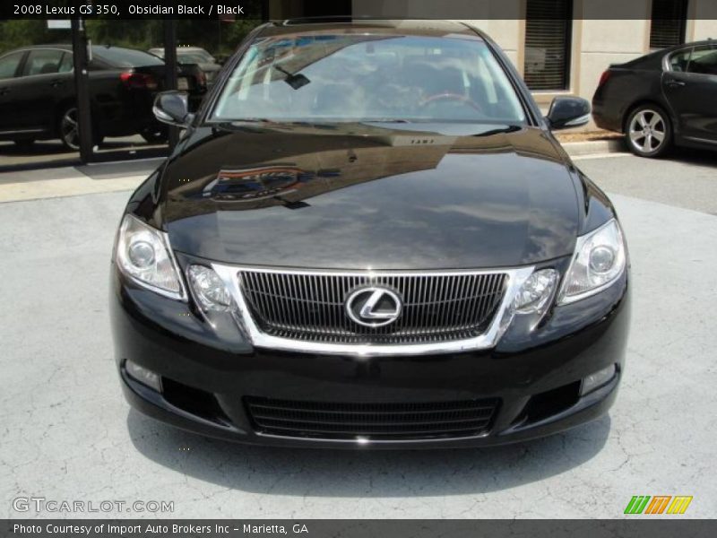 Obsidian Black / Black 2008 Lexus GS 350