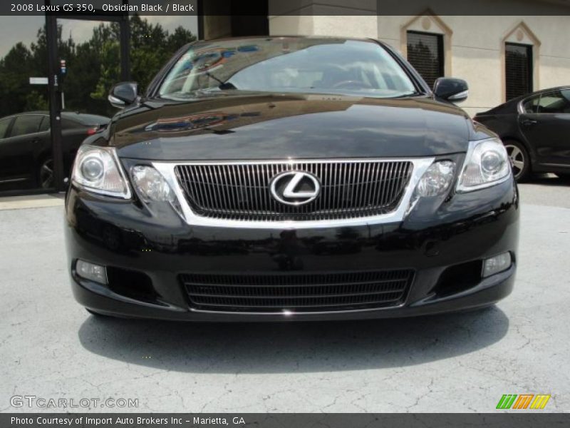 Obsidian Black / Black 2008 Lexus GS 350
