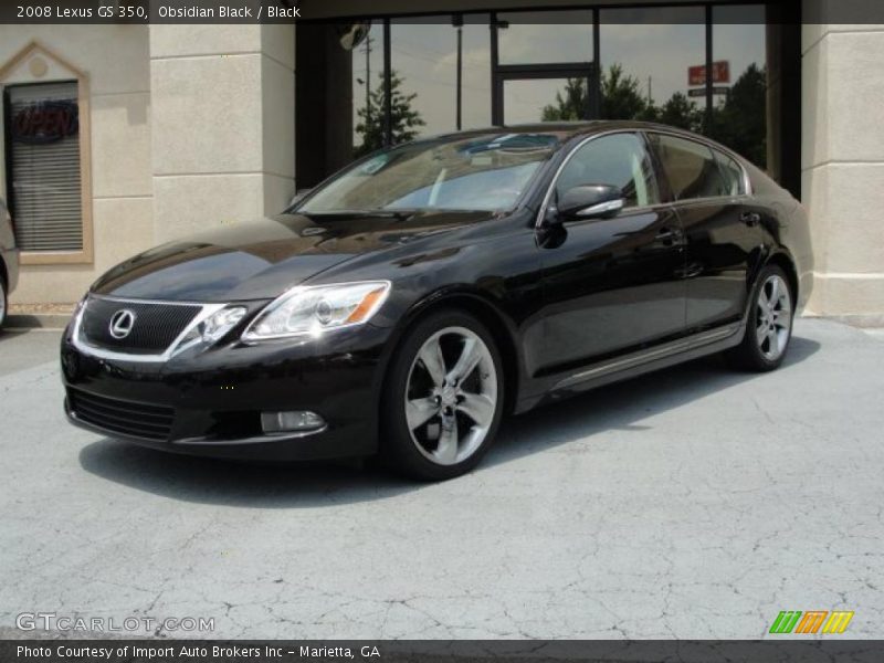 Obsidian Black / Black 2008 Lexus GS 350
