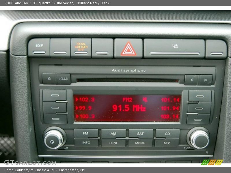 Brilliant Red / Black 2008 Audi A4 2.0T quattro S-Line Sedan