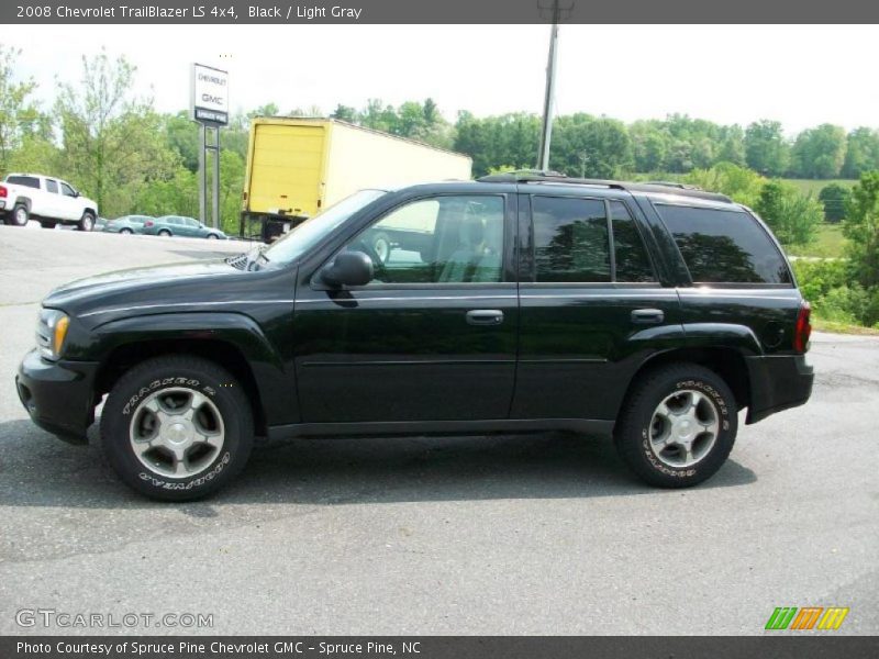 Black / Light Gray 2008 Chevrolet TrailBlazer LS 4x4