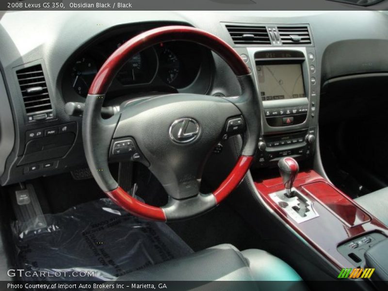 Obsidian Black / Black 2008 Lexus GS 350