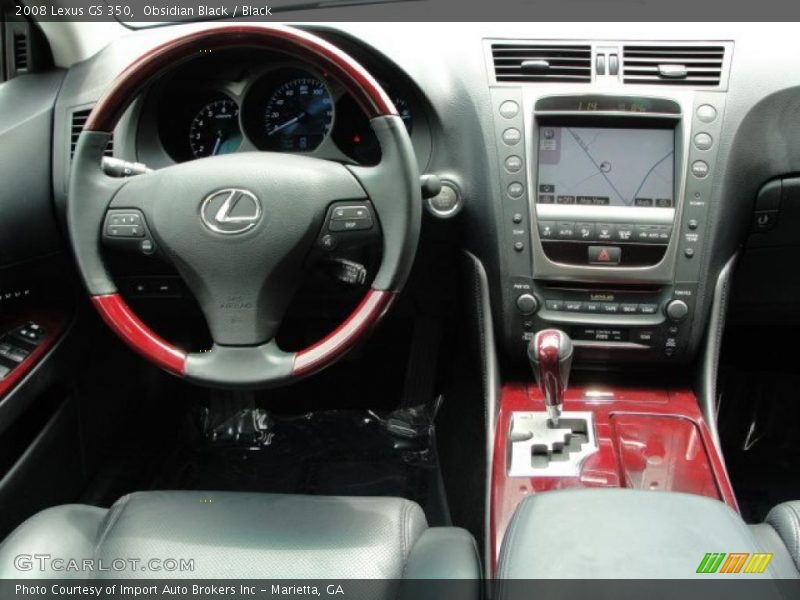 Obsidian Black / Black 2008 Lexus GS 350