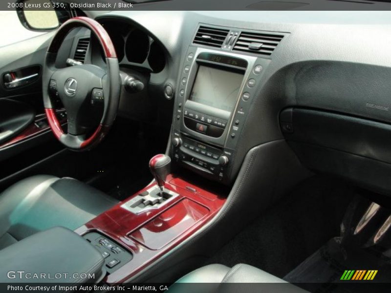 Obsidian Black / Black 2008 Lexus GS 350