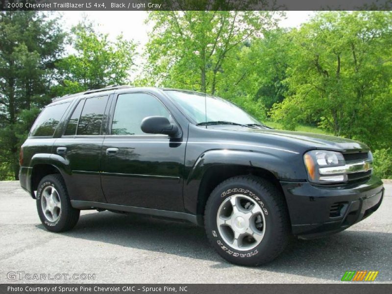 Black / Light Gray 2008 Chevrolet TrailBlazer LS 4x4