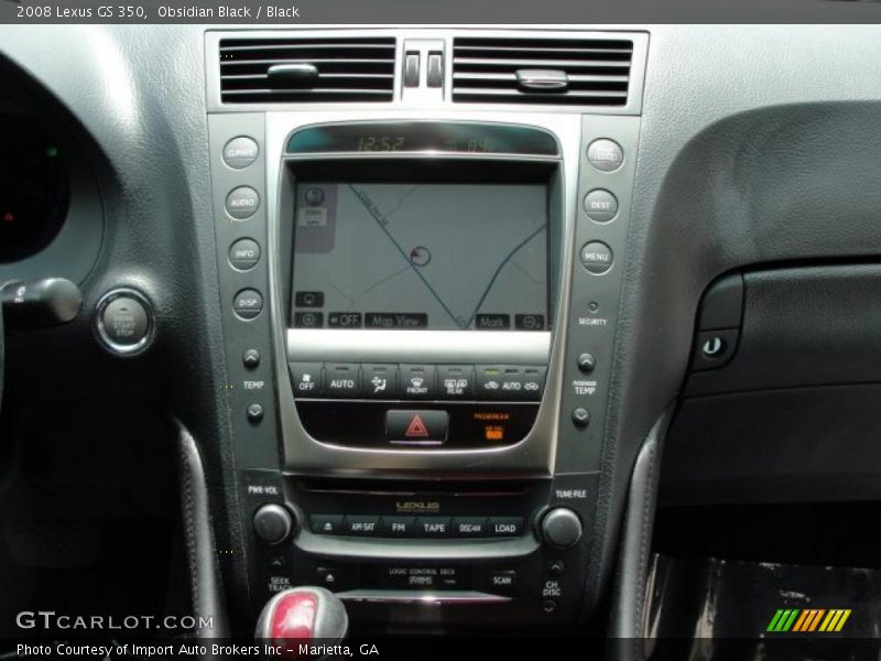 Obsidian Black / Black 2008 Lexus GS 350