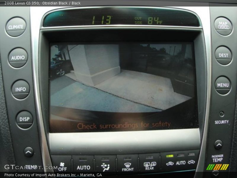 Obsidian Black / Black 2008 Lexus GS 350