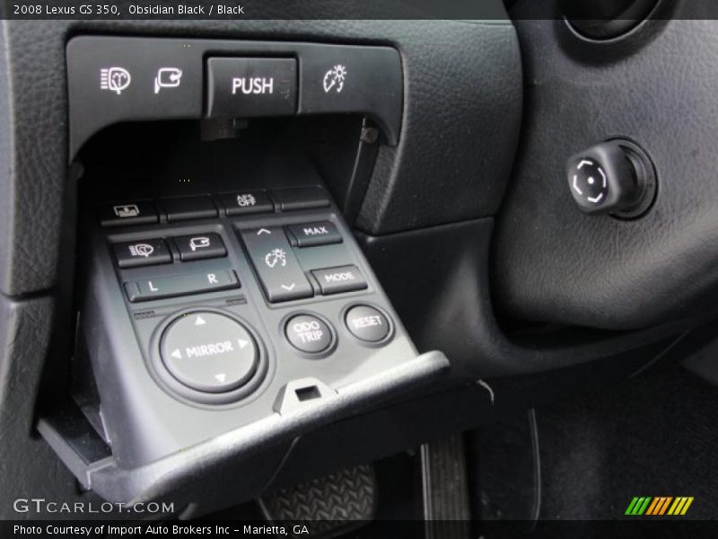 Obsidian Black / Black 2008 Lexus GS 350