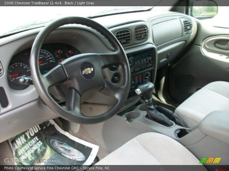 Black / Light Gray 2008 Chevrolet TrailBlazer LS 4x4
