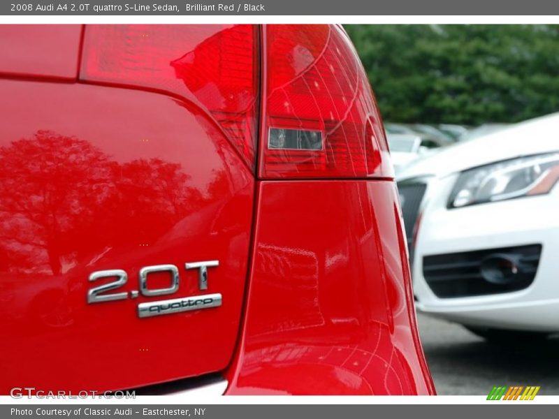 Brilliant Red / Black 2008 Audi A4 2.0T quattro S-Line Sedan