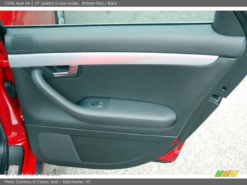 Brilliant Red / Black 2008 Audi A4 2.0T quattro S-Line Sedan