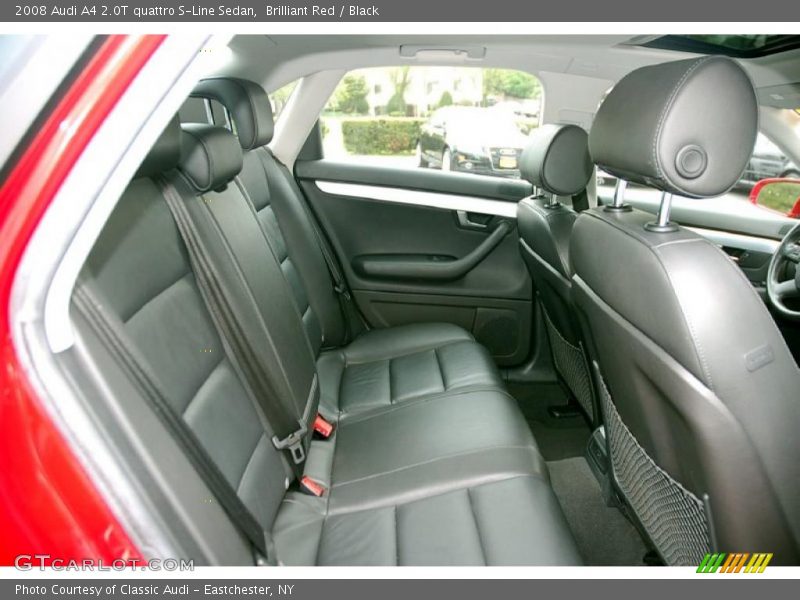 Brilliant Red / Black 2008 Audi A4 2.0T quattro S-Line Sedan