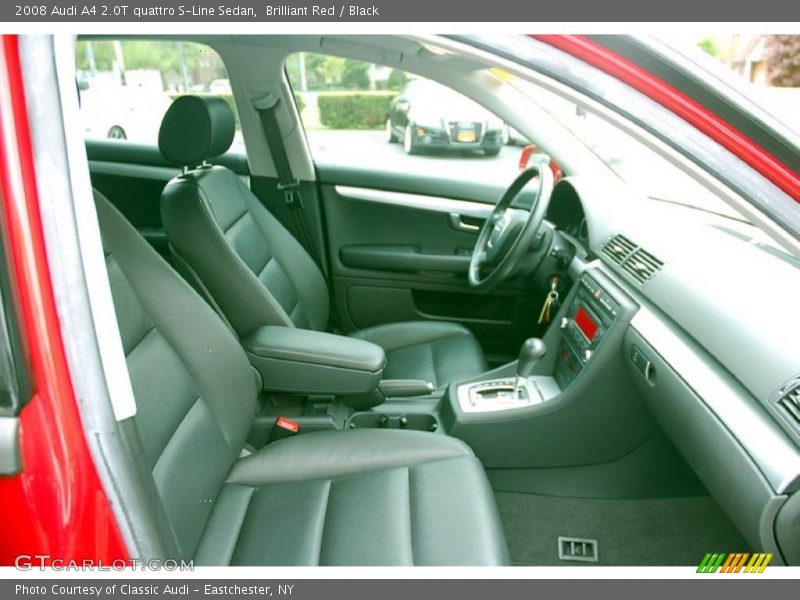 Brilliant Red / Black 2008 Audi A4 2.0T quattro S-Line Sedan