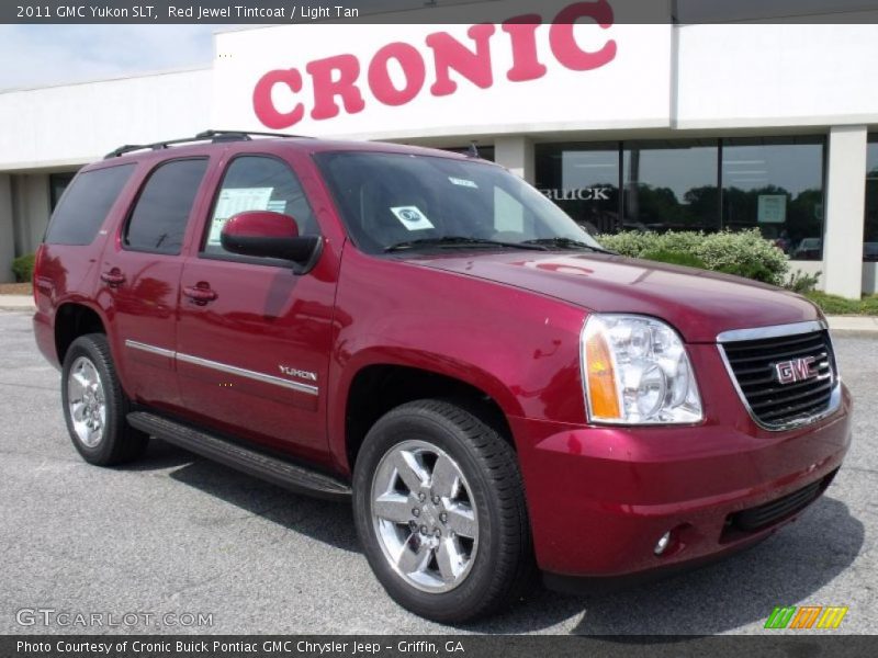 Red Jewel Tintcoat / Light Tan 2011 GMC Yukon SLT