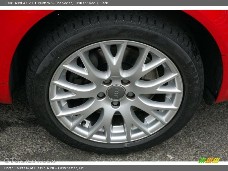 Brilliant Red / Black 2008 Audi A4 2.0T quattro S-Line Sedan