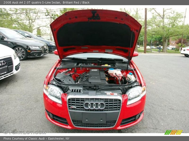 Brilliant Red / Black 2008 Audi A4 2.0T quattro S-Line Sedan