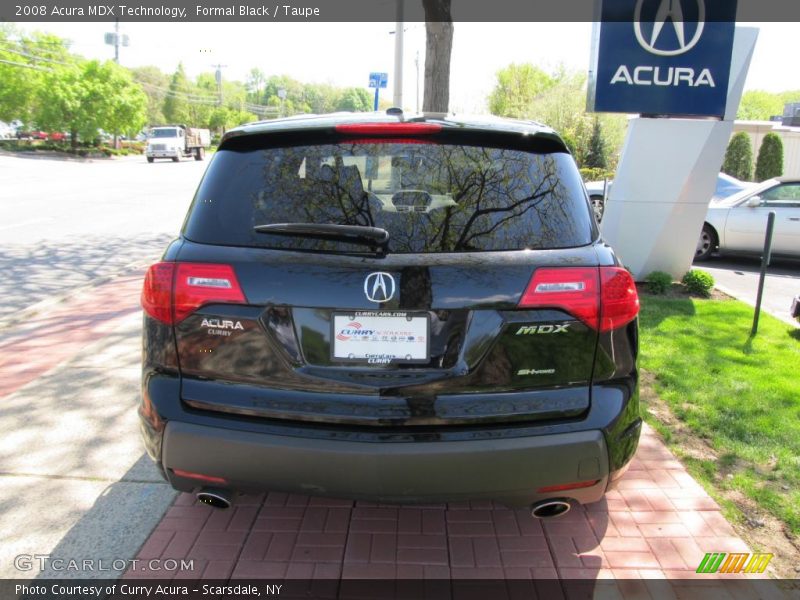 Formal Black / Taupe 2008 Acura MDX Technology