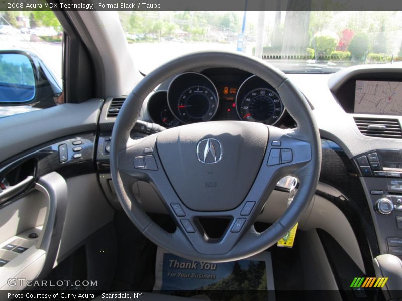 Formal Black / Taupe 2008 Acura MDX Technology