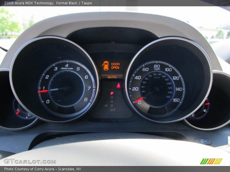 Formal Black / Taupe 2008 Acura MDX Technology