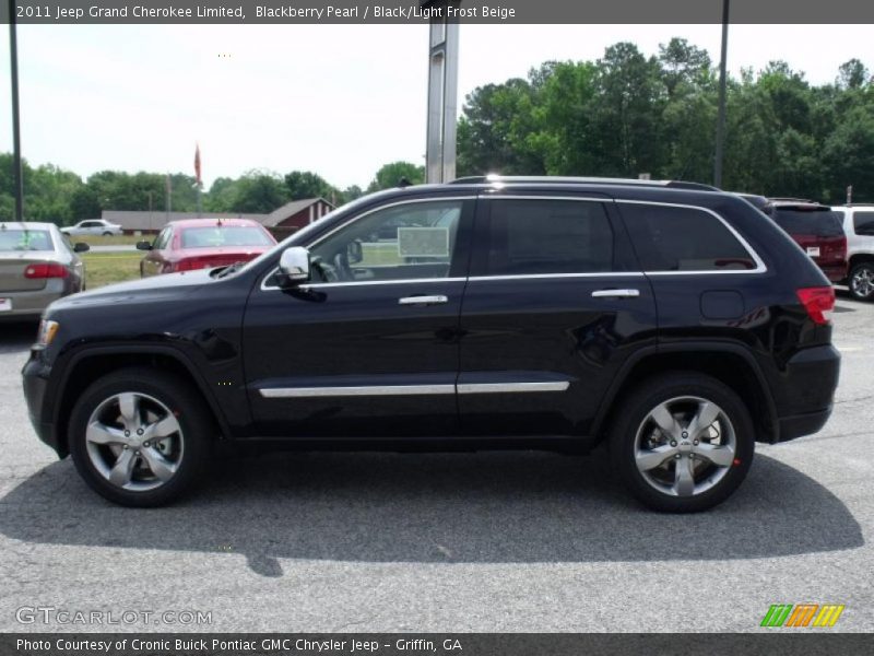 Blackberry Pearl / Black/Light Frost Beige 2011 Jeep Grand Cherokee Limited