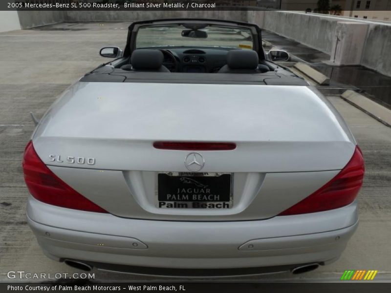 Brilliant Silver Metallic / Charcoal 2005 Mercedes-Benz SL 500 Roadster