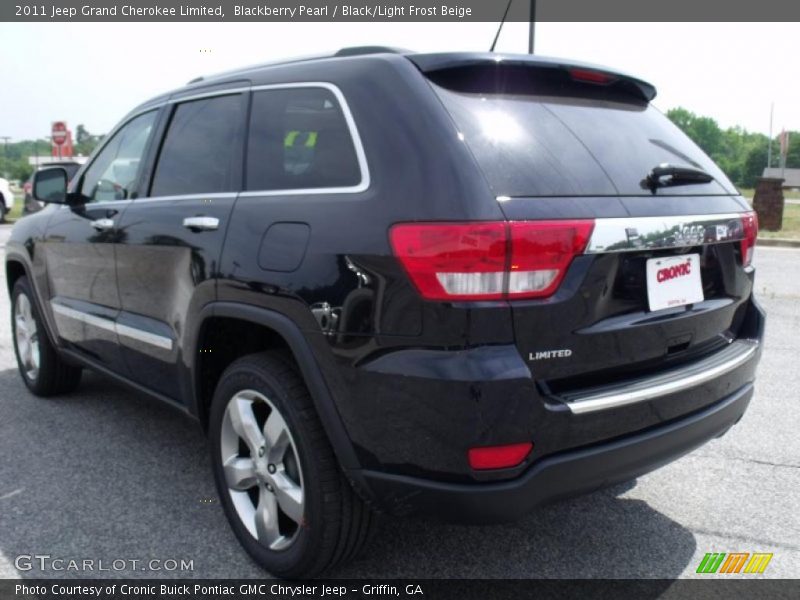 Blackberry Pearl / Black/Light Frost Beige 2011 Jeep Grand Cherokee Limited